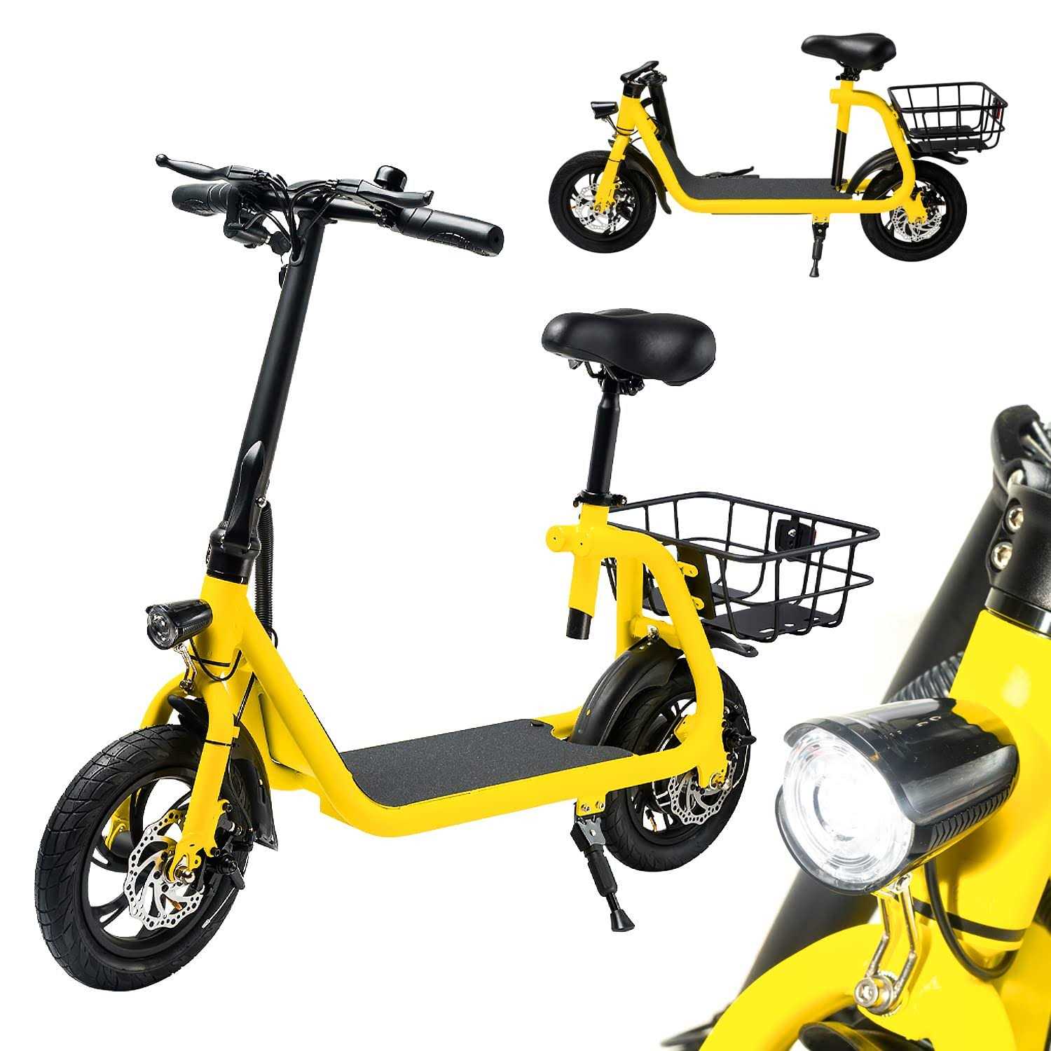 Borntech Electric Bicycle for Adults Electric Bike E-Bike Commuter Foldable Electric Scooter with Seat - Sports Supplies Online Store