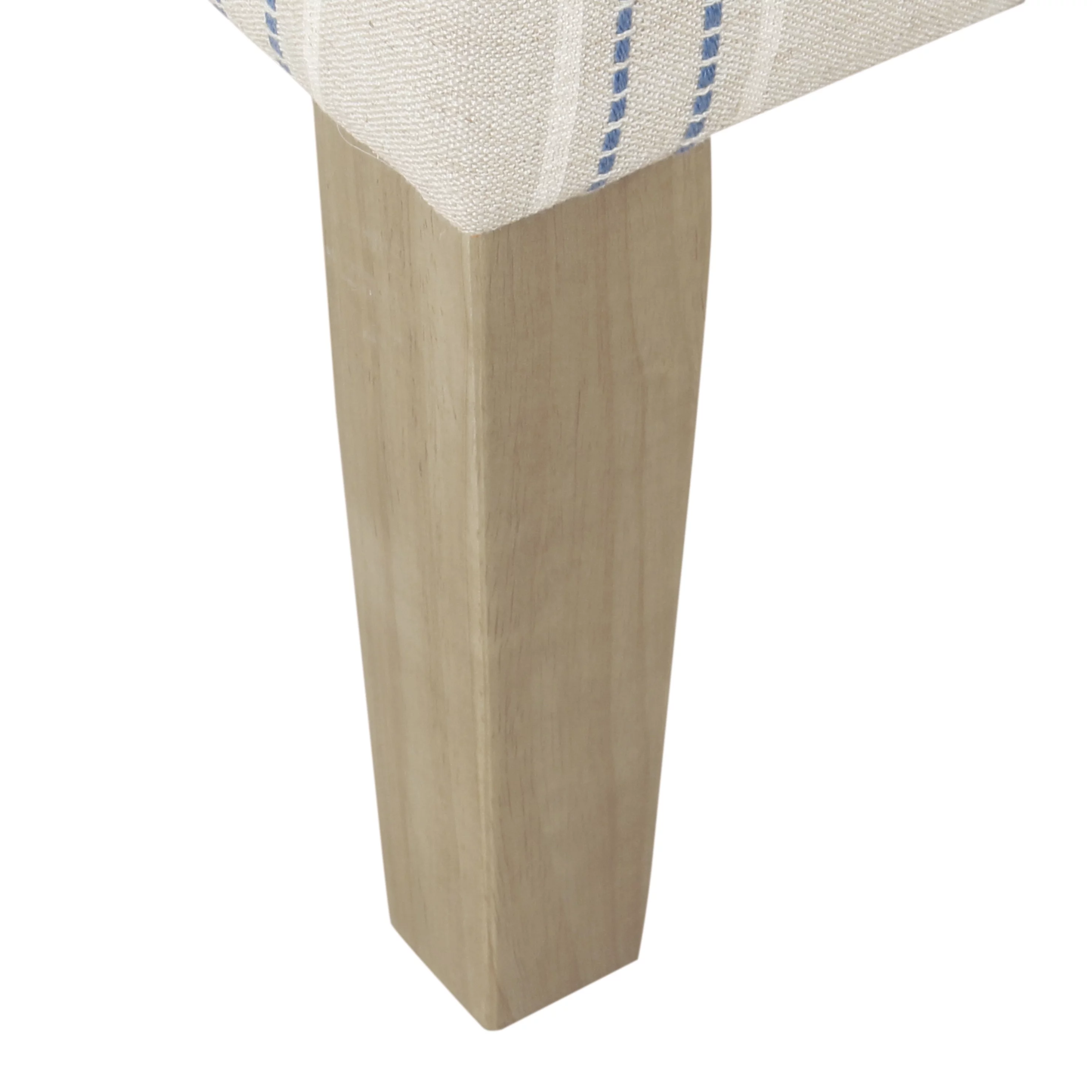 HomePop Emerson Wingback Accent Chair - Blue and Off-White Striped