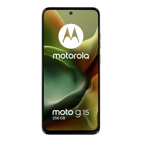 Motorola Moto G15 4G LTE (XT2521-2) 4+256GB Dual Sim | GSM Unlocked | International Model | for T-Mobile, Metro PCS, Mint & Tello - (Gray)