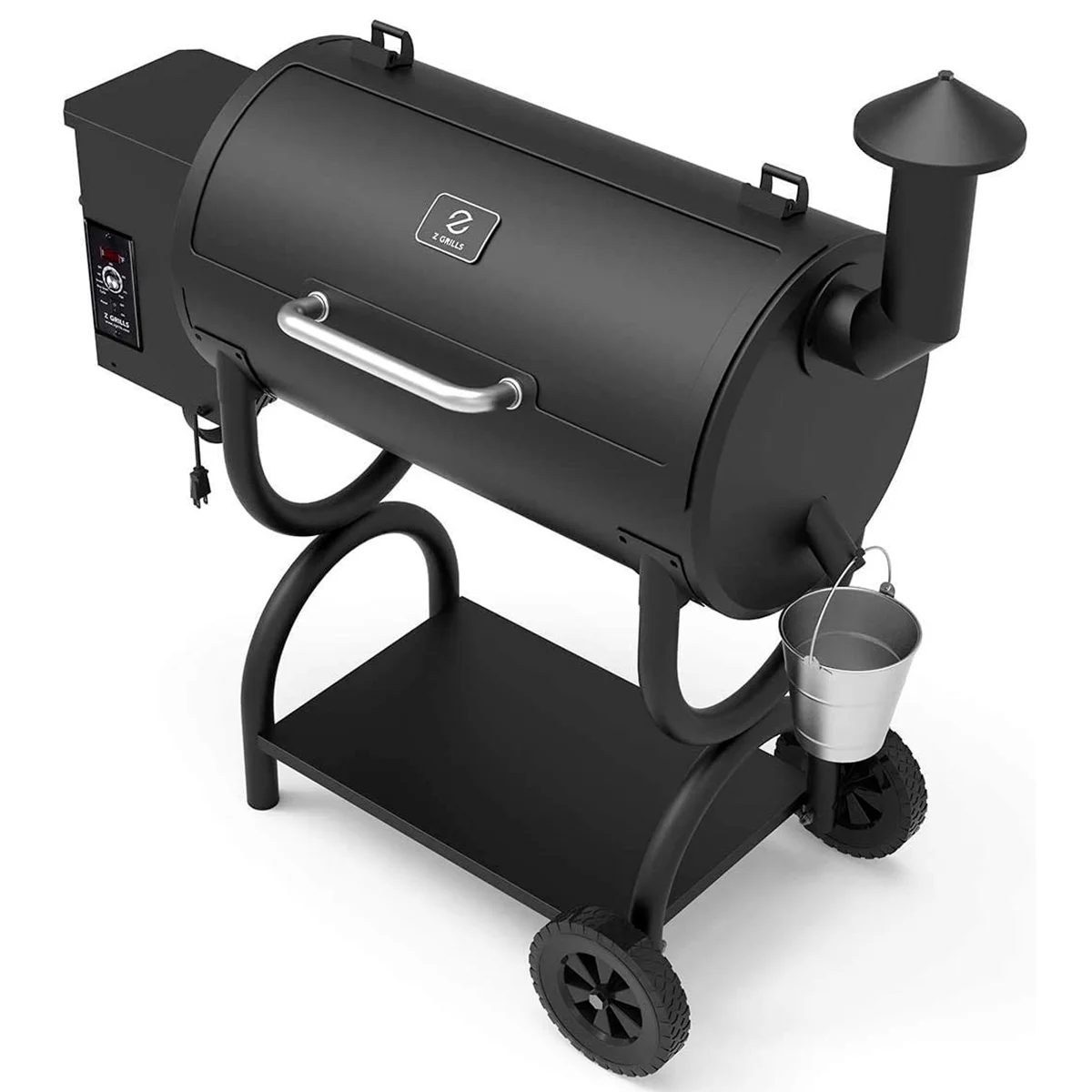 Z GRILLS 550B 560 sq. in. Wood Pellet Grill & Smoker, 8 in 1 BBQ Grill with Latest PID Technology