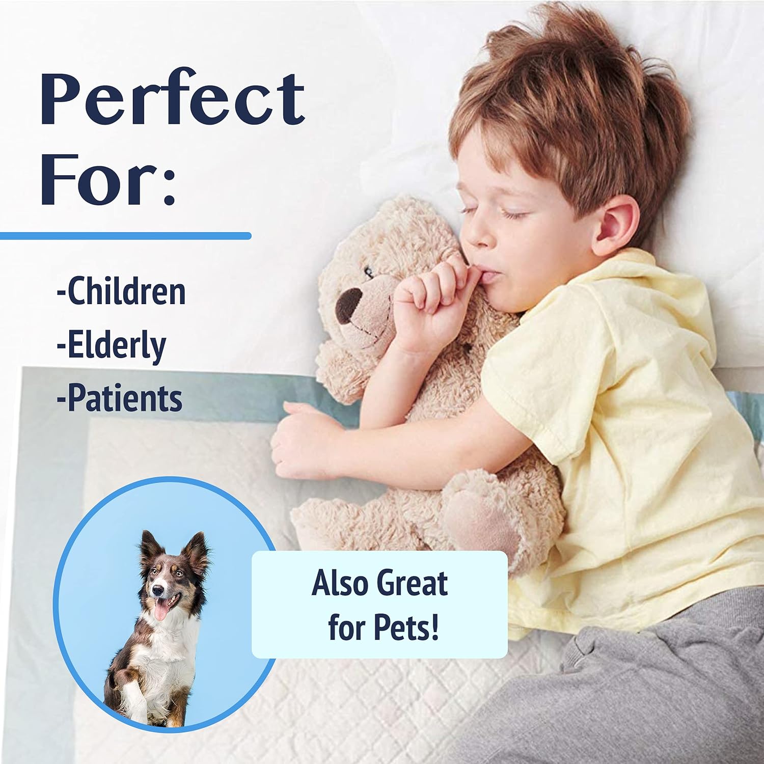 Medokare Disposable Bed Pads - Pack of 36, 36 x 24 Inch Absorbent Incontinence Bed Pads for Adults, Elderly and Kids
