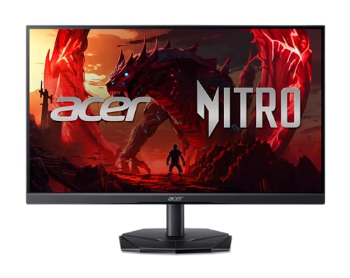 Acer Nitro KG241Y Sbiip 23.8” Full HD (1920 x 1080) VA Gaming Monitor | AMD FreeSync Premium Technology | 165Hz Refresh Rate | 1ms (VRB) | ZeroFrame