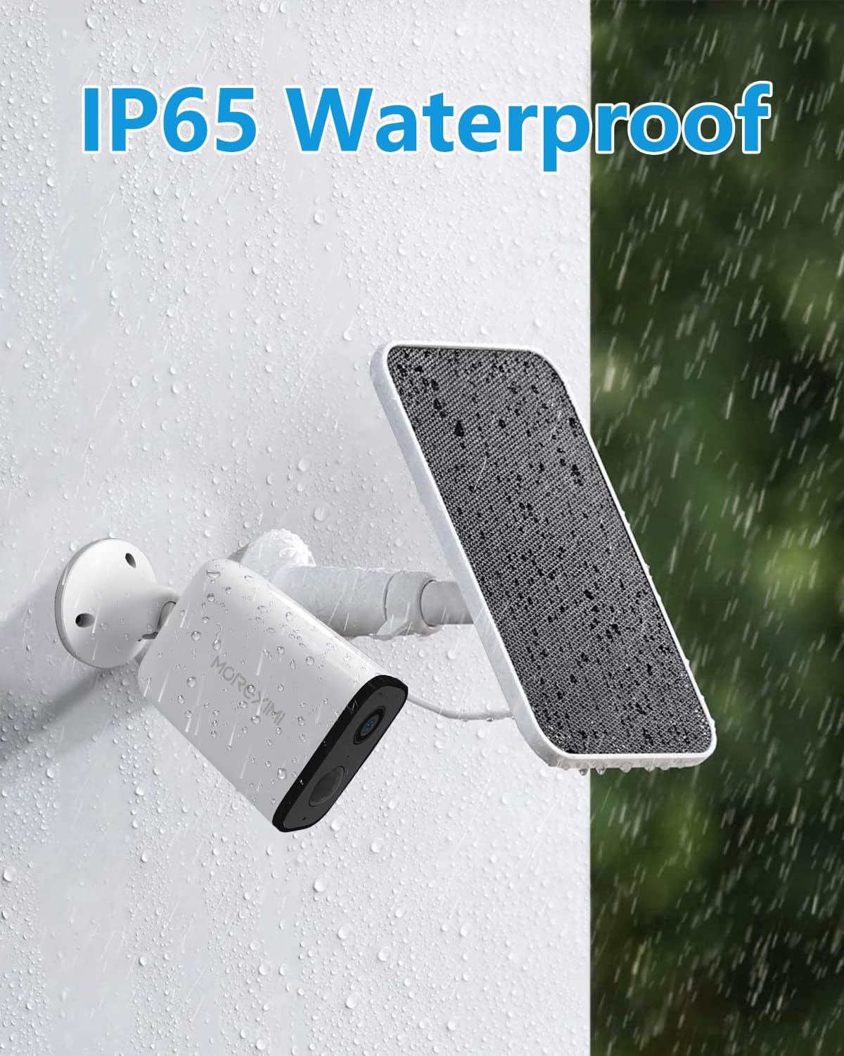 Solar Panels for Wireless Outdoor Security Camera, 5V 4W Waterproof Solar Panel Kit for Rechargeable Battery Surveillance Cam