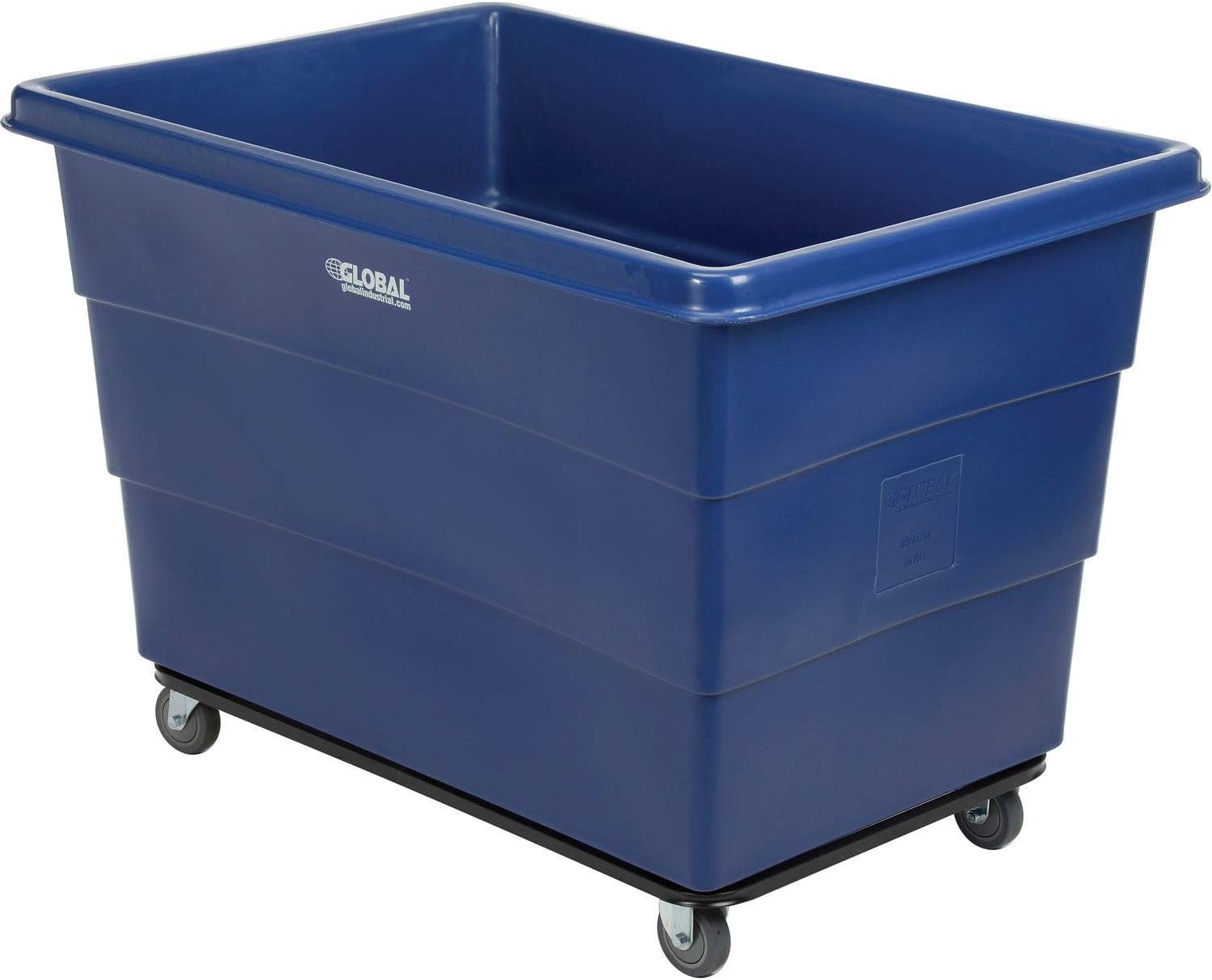 20 Bushel Plastic Bulk Box Truck, Steel Chassis Base (Blue)