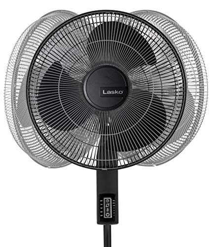 Lasko Oscillating Adjustable Pedestal Stand Fan with Timer, Thermostat and Remote for Indoor, Bedroom, Living Room, Home Office & College Dorm Use