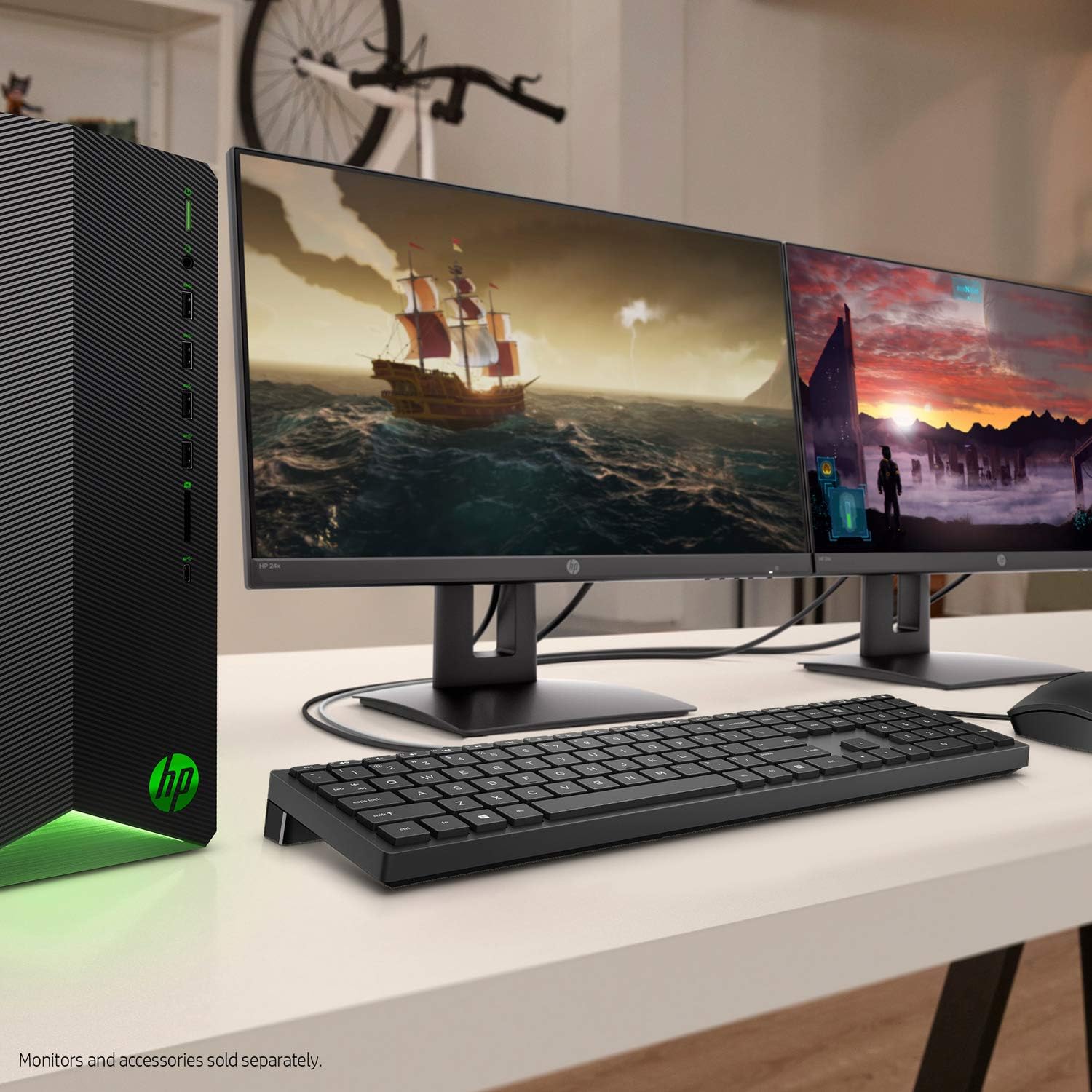 HP 2022 Newest Pavilion Gaming Desktop, Intel Core i5-10400F 6-Core Processor, NVIDIA GeForce GTX 1650 Graphics, 16GB RAM, 512GB PCIe NVMe SSD, HDMI