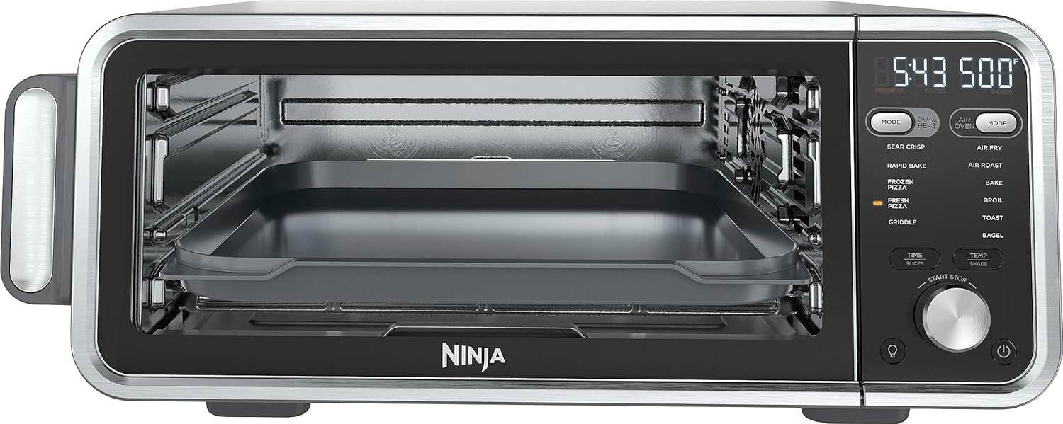 Ninja FT301 Dual Heat Air Fry Countertop 11-in-1 Convection Toaster Oven with Extended Height, XL Capacity