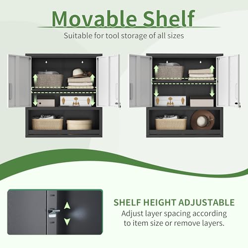 Mobile Tool Storage Cabinet with Wheels,Heavy Duty Rolling Tool Cabinets for Garage,Metal Storage Cabinets with 4 Drawer and 1 Locking Doors