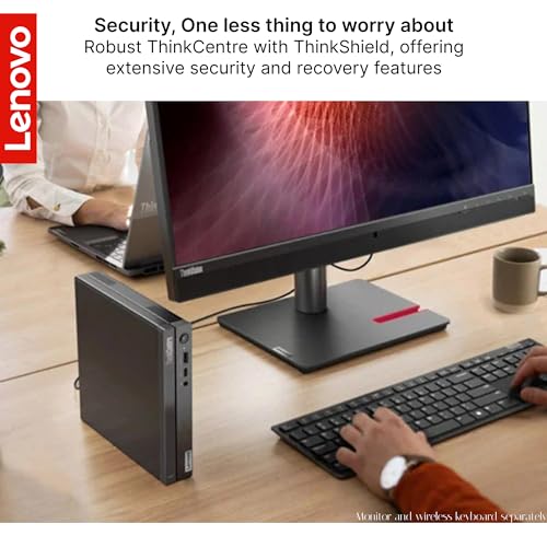 Lenovo ThinkCentre Neo 50q Gen 4 Thin Client Desktop, Intel 12th Gen 5-Core Processor, 16GB RAM, 512GB SSD, HDMI, Wired keyboard and mouse