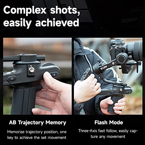 FeiyuTech SCORP-C [Official] Camera Stabilizer 3-Axis Mirrorless Gimbal Lightweight Stabilizer,for DSLR Camera
