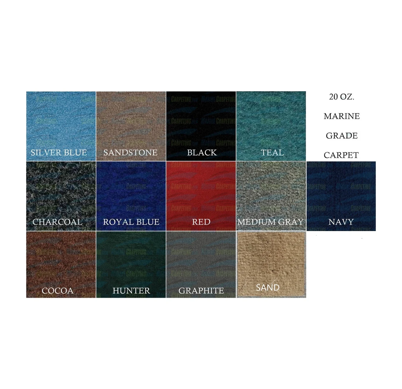 Sandstone 20 oz. Boat Trailer Bunk Carpet 12' x 12" (Sandstone) Set 0f Two