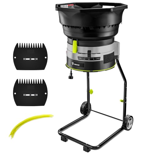 Electric Leaf Mulcher/Shredder: DEKOPRO 13-Amp 8200RPM Motor for 17:1 Reduction Ratio