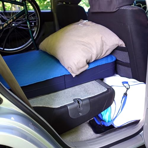 LOSTHORIZON Air & Foam Camping Mattress, Self-Inflating Sleeping Pad, 4.5" Thick, with Pump Sack, Cot
