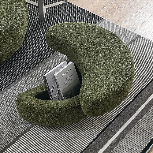 51.5-Inch Oversized Swivel Accent Barrel Chair with Storage Ottoman ,Button Decor and 4 Pillows