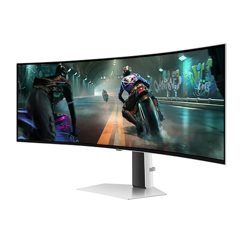 Samsung 49" Odyssey OLED G9 (G91SD) Dual QHD QD-OLED G-Sync Compatible Curved Gaming Monitor, 144Hz, 0.03ms, AMD FreeSync Premium Pro
