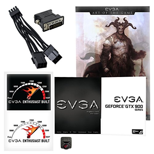 EVGA GeForce GTX 960 2GB GAMING ACX 2.0+, Whisper Silent Cooling Graphics Card 02G-P4-2963-KR