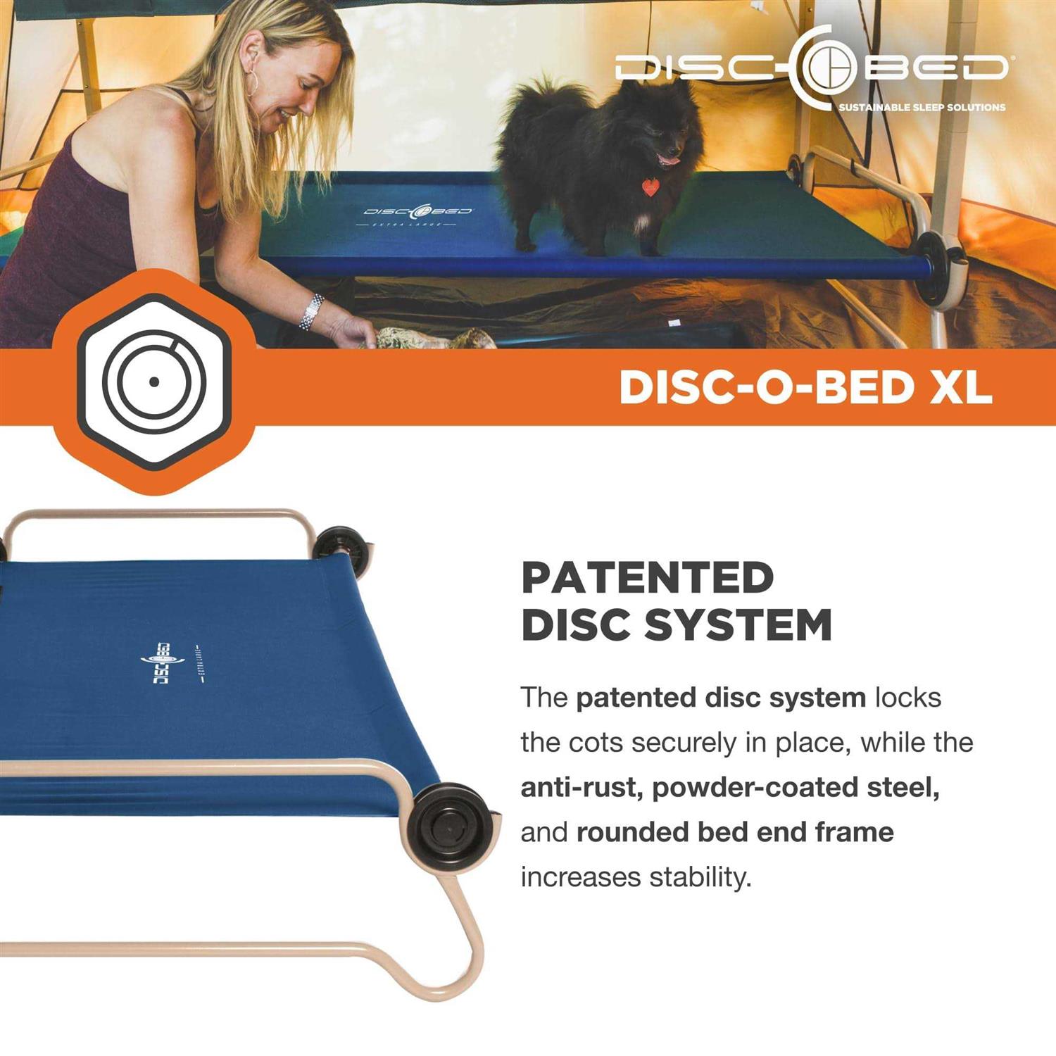 Disc-O-Bed Cam-O-Bunk Double Cot Organizers - Sports Supplies Online Store