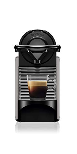 Nespresso Pixie Espresso Machine by Breville with Milk Frother, Titan