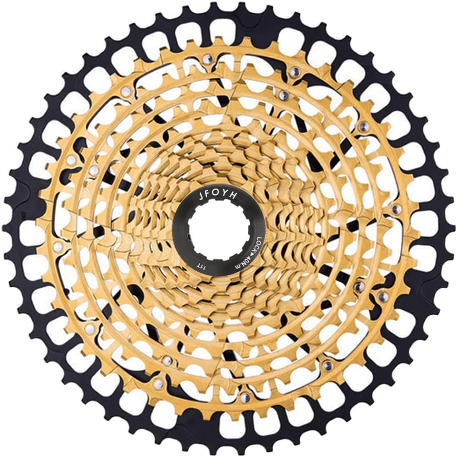 JFOYH 2022 New Series Ultralight 11/12 Speed Cassette 11-46T/11-50T for Shimano/Sram Standard HG Hub System - Silver/Gold/Rainbow