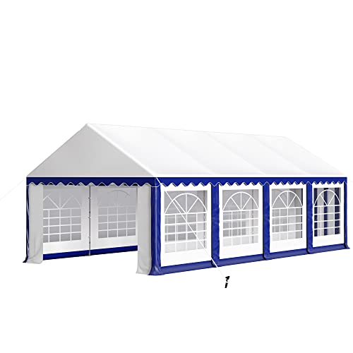PHI VILLA 20'x16' Outdoor Heavy Duty Party Tent Large Commercial Canopy Wedding Event Shelter with Removable Sidewalls & 3 Storage Bags for Patio