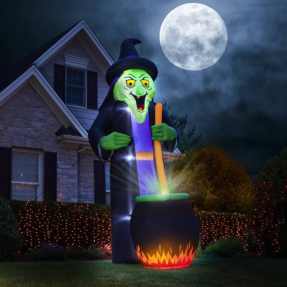 Hammacher Schlemmer The 12& Cackling Conjuring Witch