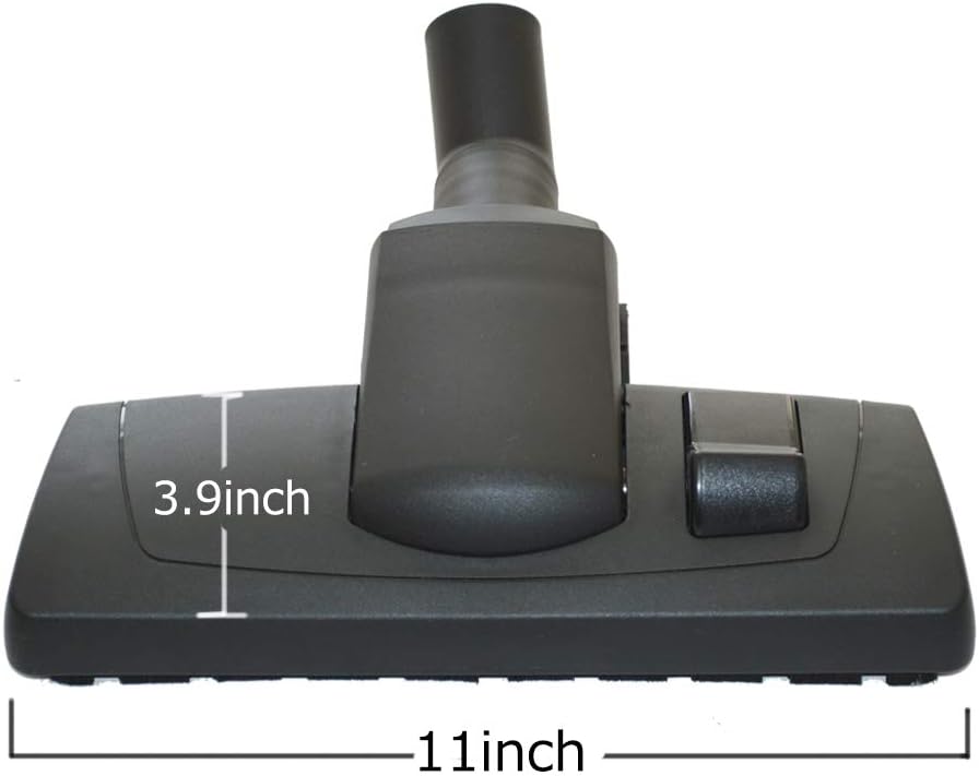 EZ SPARES 1 1/4 inch 32mm Universal Vacuum Cleaner Floor Brush with Metal Base&PP Hair&Big Wheel Carpet Combo Tool New Designed to Fit Most Brands