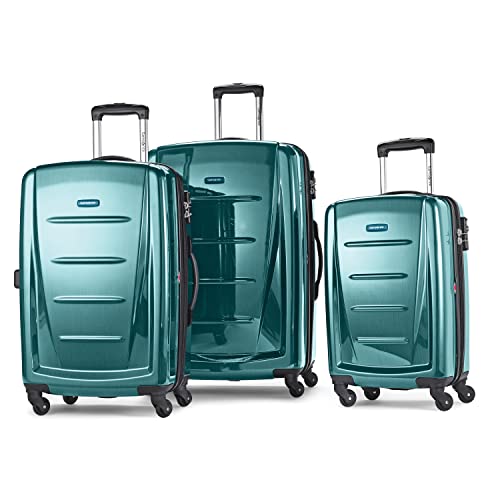 Samsonite Winfield 2 Hardside Expandable Luggage with Spinner Wheels, Brushed Anthracite, Checked-Large 28-Inch
