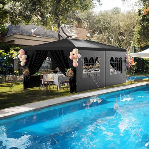 Outdoor Party Tent 10x30 Black Tents for Parties