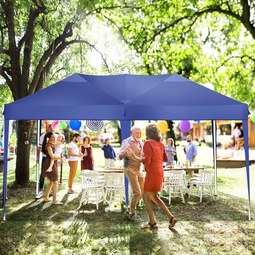 COBIZI Canopy 10x20 Pop Up Canopy Tent with 6 Sidewalls Party Tents for Parties Weddings Backyard Waterproof Canopy Outdoor Commercial Canopy Event