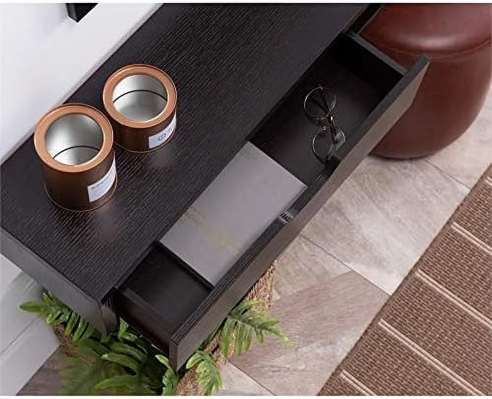Modern Wood Floating TV Stand For Tvs Up To 60" In Cappuccino