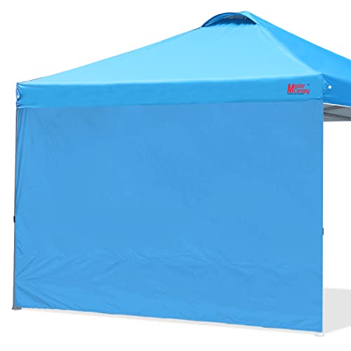 MASTERCANOPY Durable Pop-up Canopy Tent with 1 Sidewall (10'x10',White)