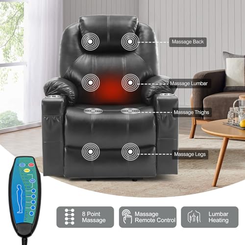 Electric Power Lift Recliner Chair with Heat & Massage for Elderly