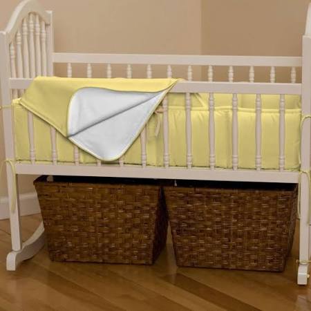 Carousel Designs Solid Seafoam Aqua Crib Bumper