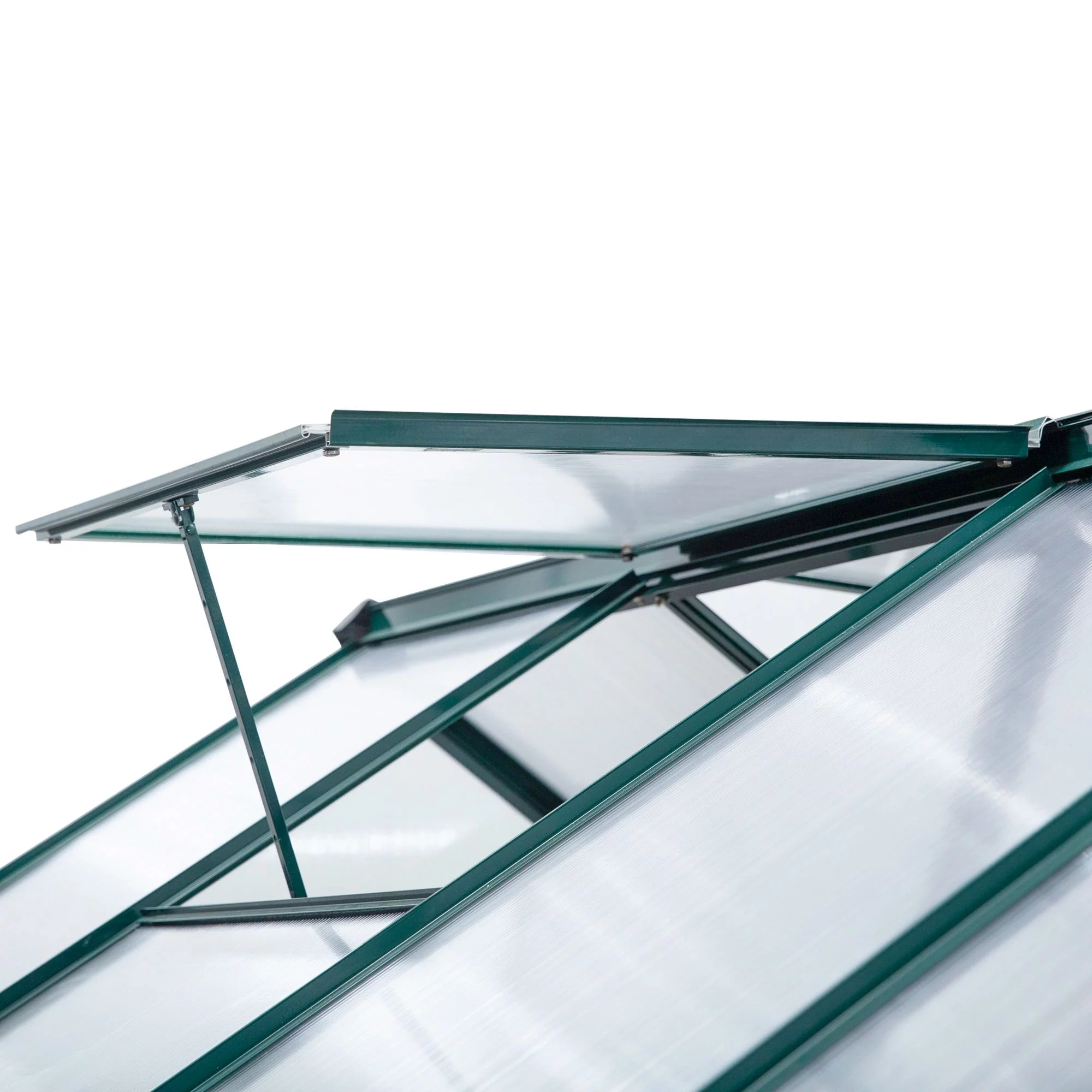 Outsunny 6' x 10' x 7' Large Polycarbonate Walk-in Greenhouse, Green