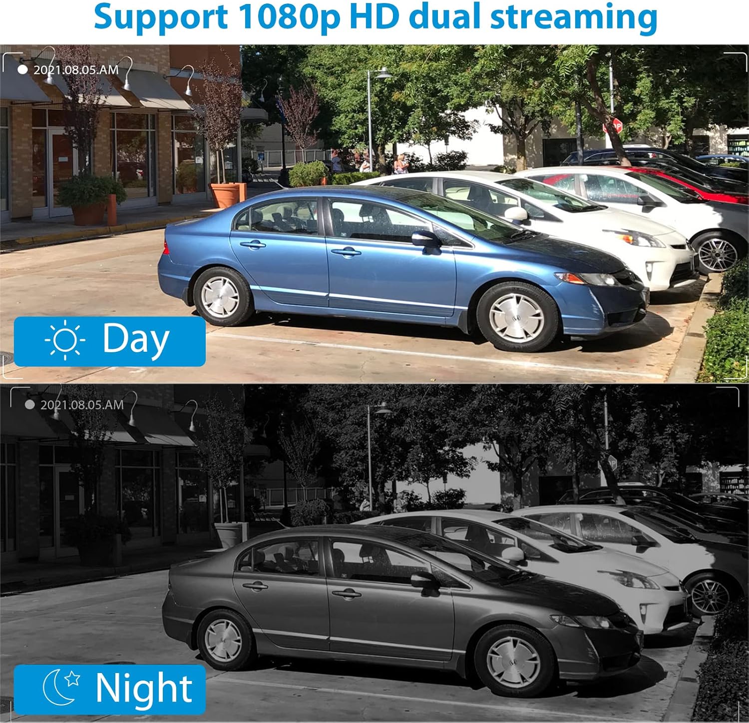 Wireless Security Camera System with 1TB Hard Drive/Two-Way Audio, NGTeco 4Pcs WiFi Video Surveillance Cameras