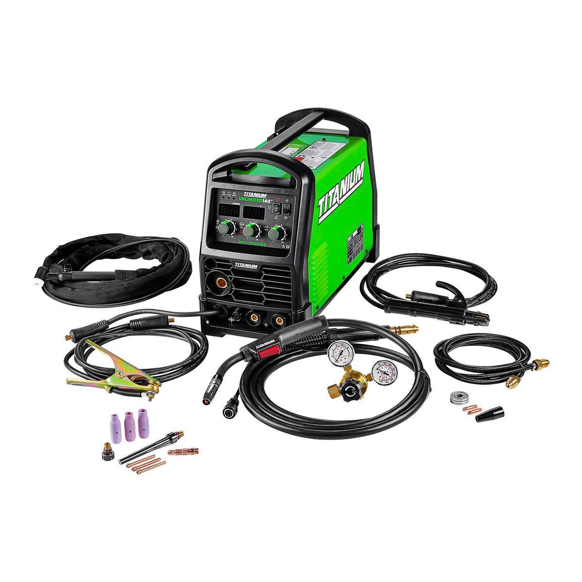 TITANIUM UNLIMITED 140 Professional Multiprocess Welder with 120V Input