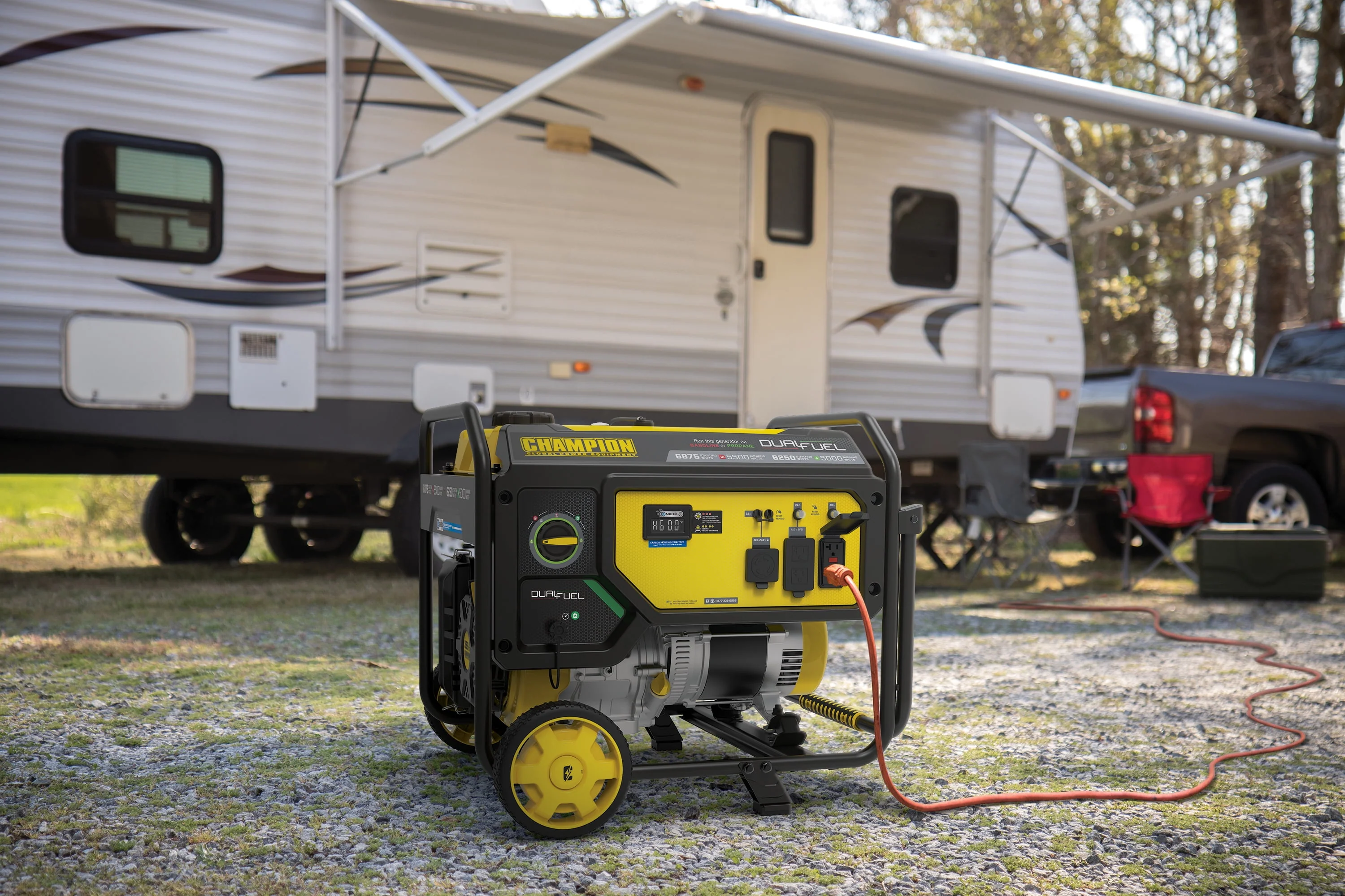 Champion Power Equipment 6875/5500-Watt Dual Fuel Portable Generator with CO Shield