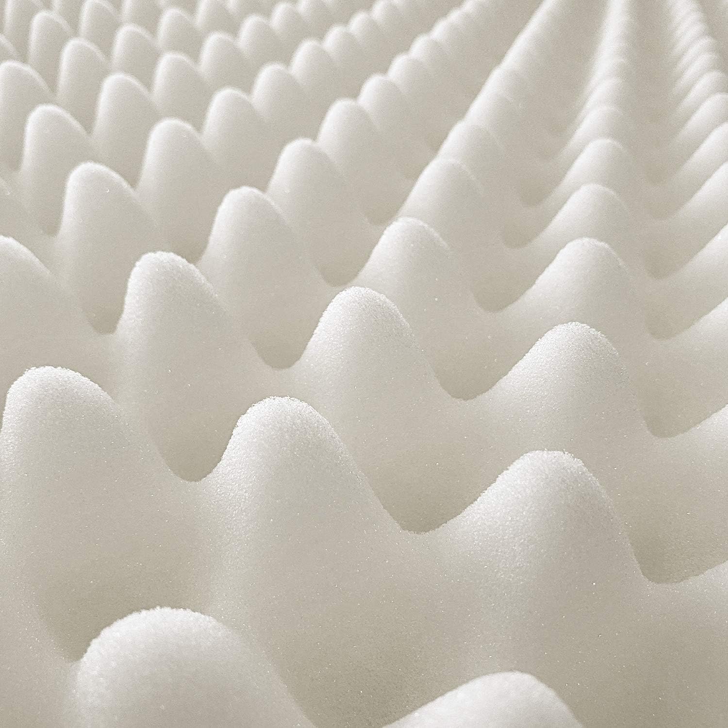 Egg Crate Mattress Topper, Ventilated, Convoluted Foam for Pressure Sores and Pain Relief