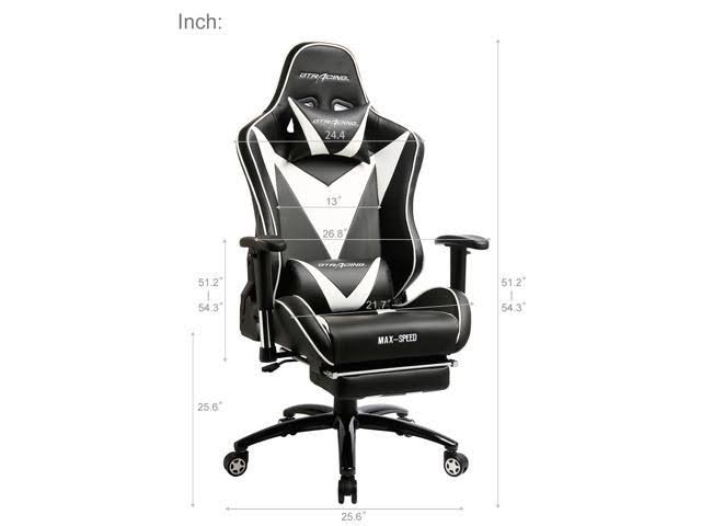 GTRACING Gaming Chair with Footrest High Back Swivel Computer Office
