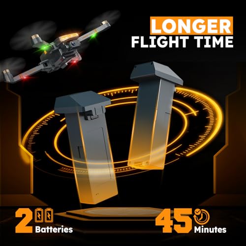 GPS Drones with 4K Camera for Adults with Brushless Motor and Follow Me Mode,Long Flight Time and Distance,5G FPV Transmission and Auto Return