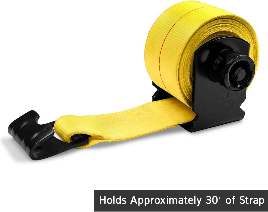 DC Cargo Mall Sliding Winch for Flatbed Trailer | Heavy Duty Standard Tie-Down Winch