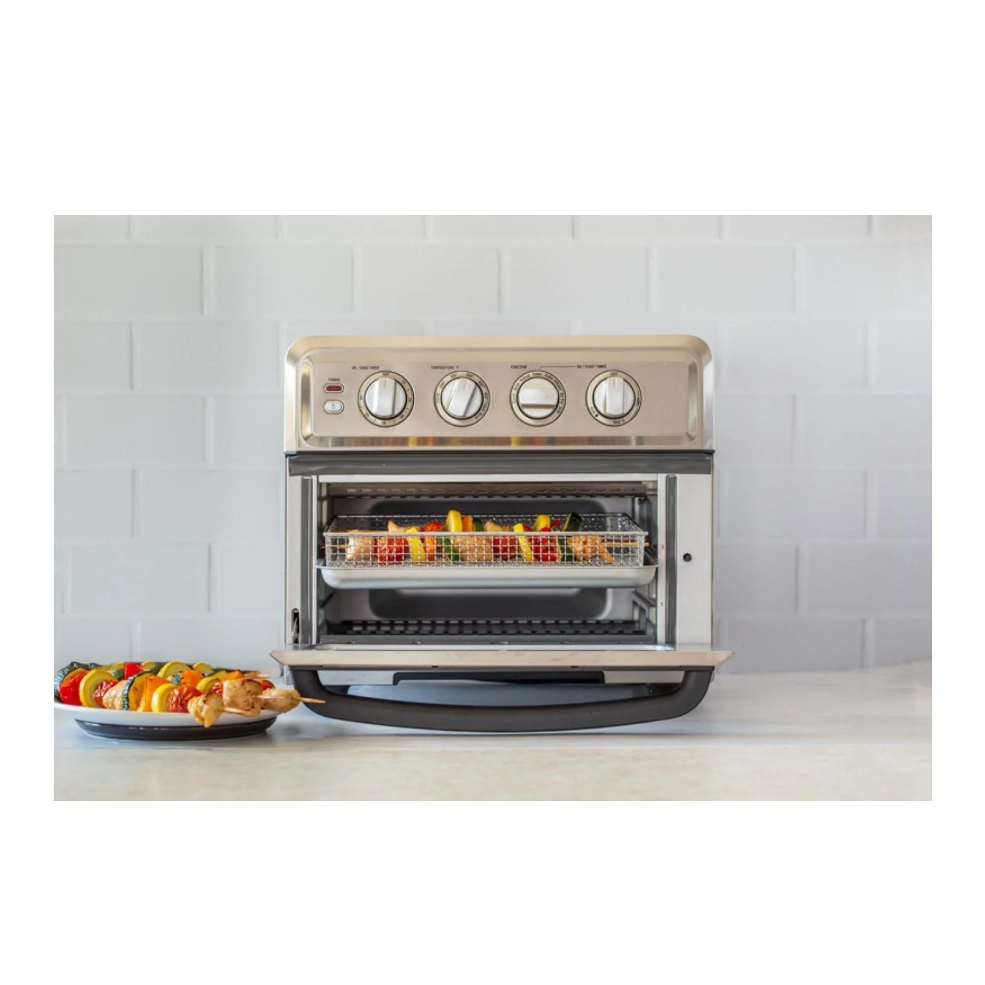 Cuisinart Airfryer Toaster Oven with Grill (Stainless Steel) with Book and Mitt