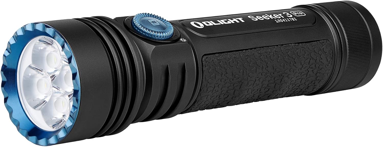 OLIGHT Seeker 3 Pro 4200 Lumens Ultra-Bright Floodlight Flashlight, High Lumens MCC3 Rechargeable Flashlights for Outdoor Searching, Camping
