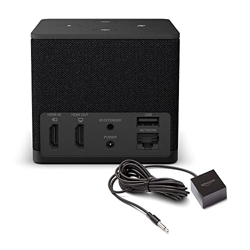 Amazon Fire TV Cube (newest model) with AI-powered Fire TV Search, Hands-free streaming device with Alexa, Wi-Fi 6E, 4K Ultra HD