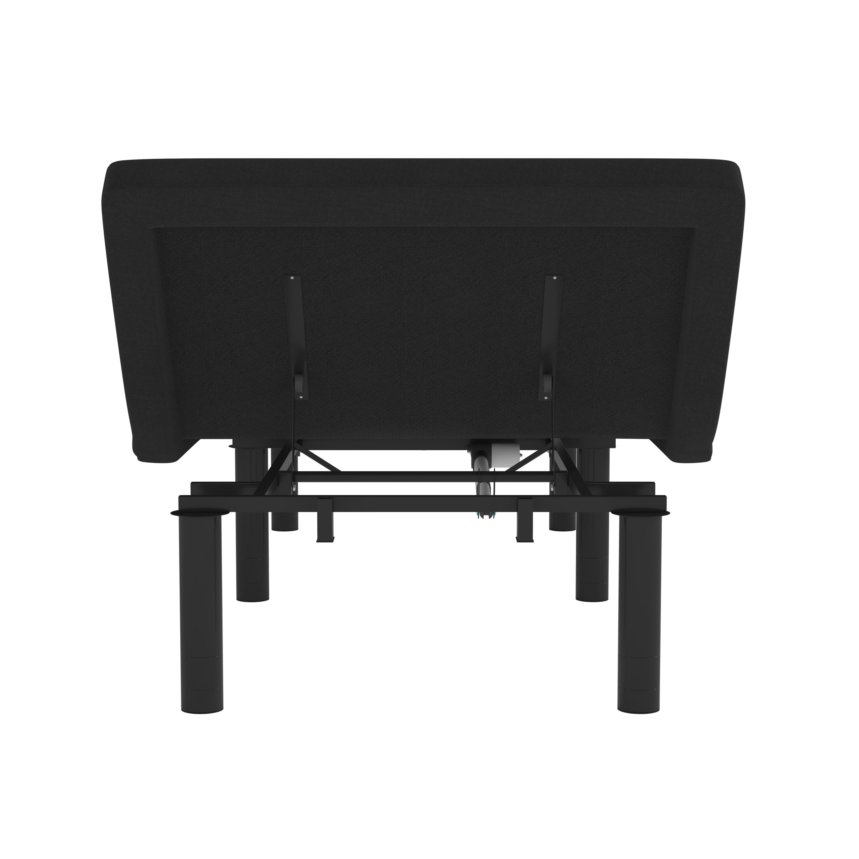 Merrick Lane Twin XL Adjustable Bed Frame with Wireless Remote and Dual Head & Foot Incline, Anti-Snore & Zero Gravity Presets-Black