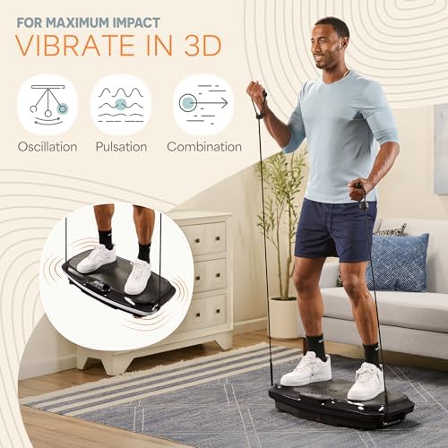 Lifepro Vibration Plate Exercise Machine with Magnetic Acupoints - Full Body Vibration Platform for Beginners and Recovery