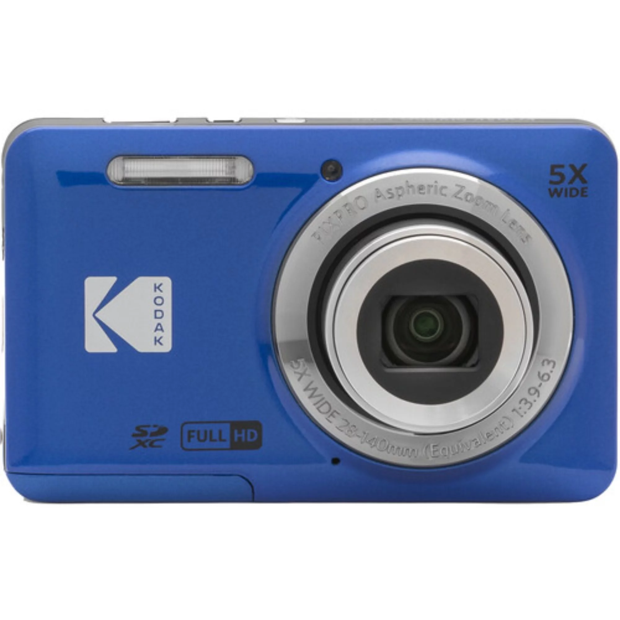 Kodak PIXPRO FZ55 16.4 Megapixel Compact Camera, Blue - Radiant Selections