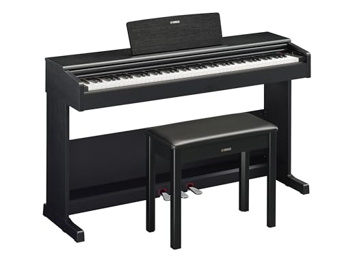 Yamaha Arius, 88-Key Weighted Action Digital Beginner and Intermediate Players, Dynamic Response, Grand Piano Sound, 3-Pedal Unit, Upright Design