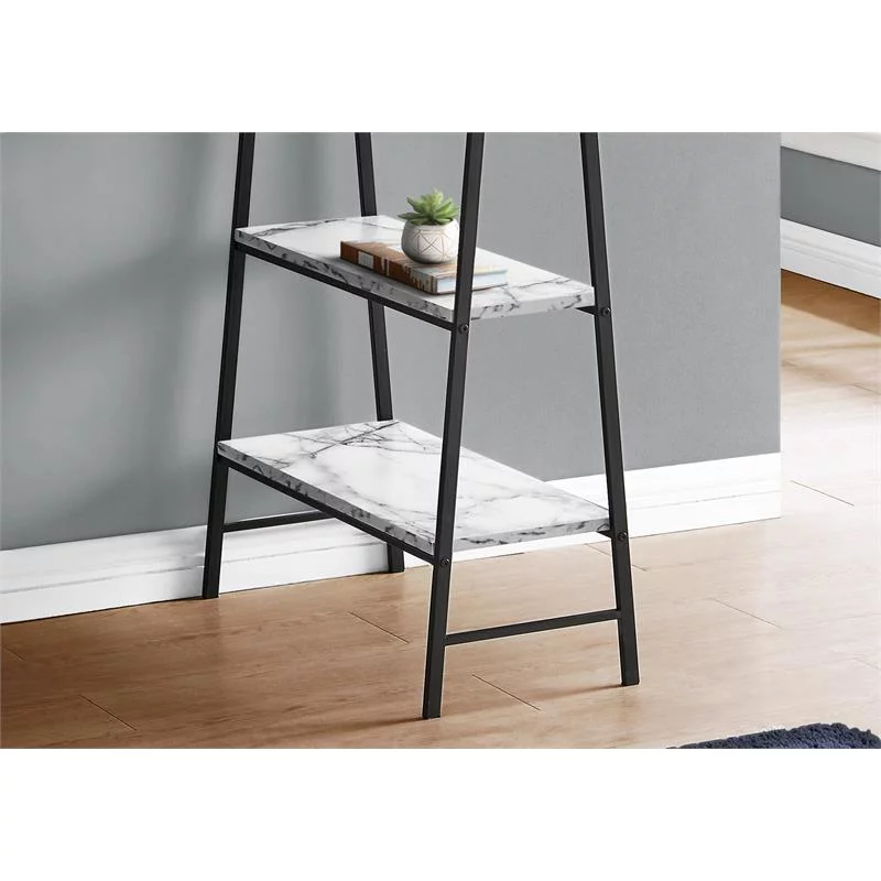 UrbanPro Computer Desk Home Office Laptop 48"L Work Metal White Marble Look