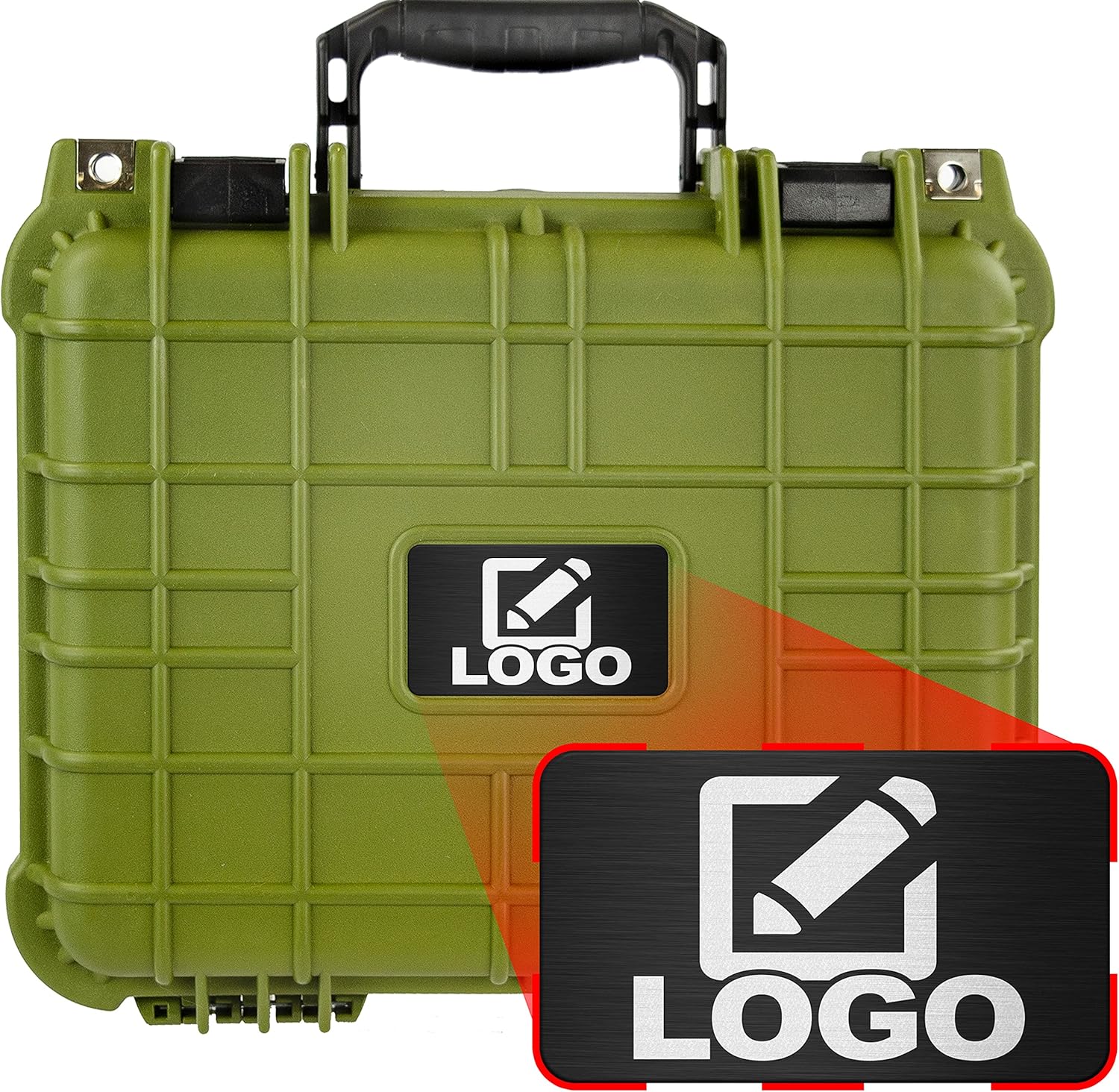 Eylar Protective Gear and Camera Hard Case with Custom Logo Plate